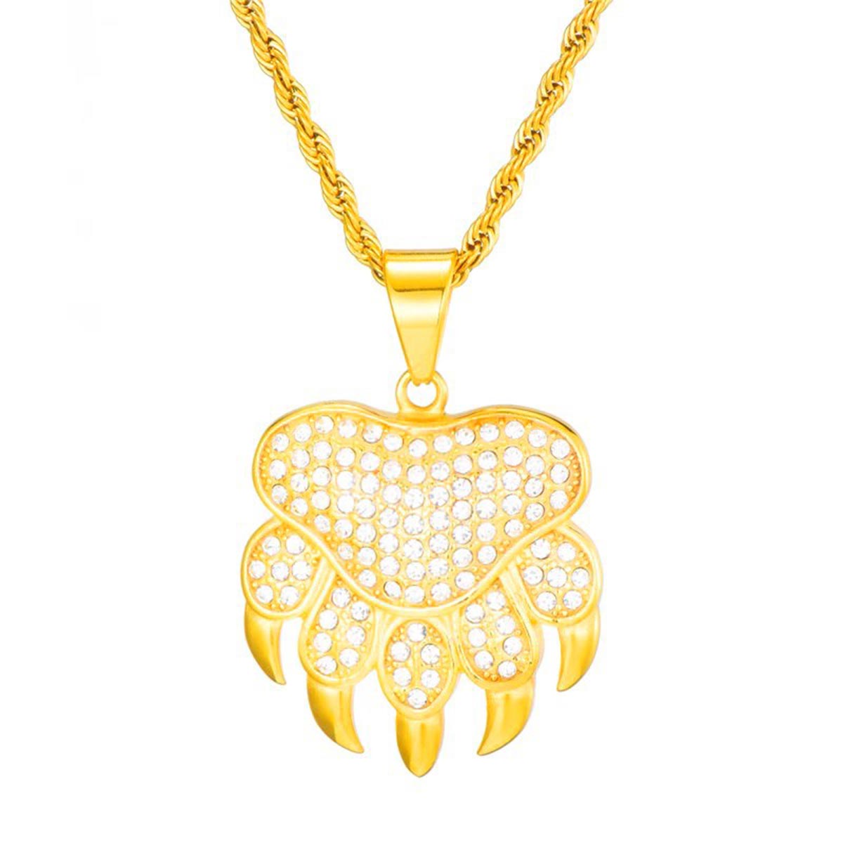 Goldjewels Lion Paw Pendant